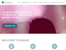 Tablet Screenshot of praise.org.uk